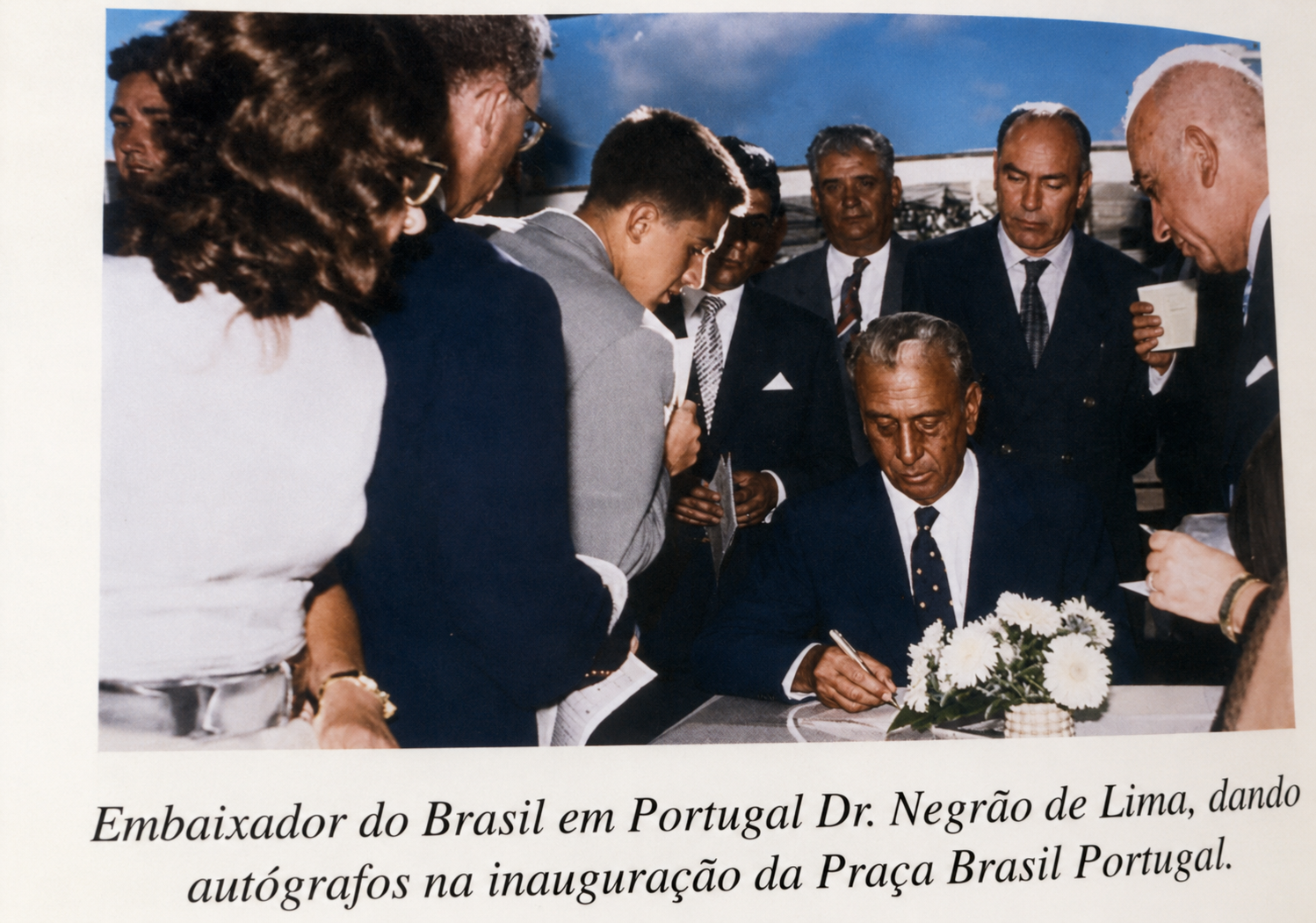 Embaixador Dr. Negrão de Lima — Inauguração da Praça Brasil-Portugal, 1960